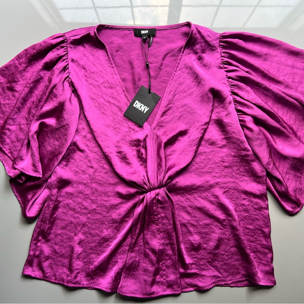 DKNY Women's Purple Top